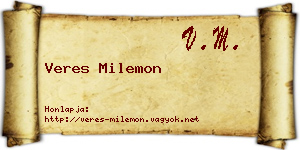 Veres Milemon névjegykártya
